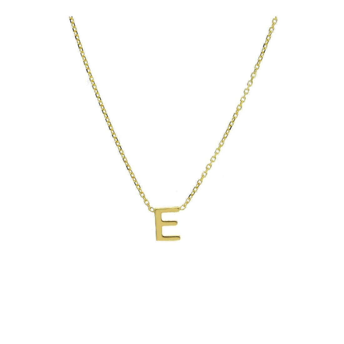 Girocollo in oro giallo 375/ooo con iniziale