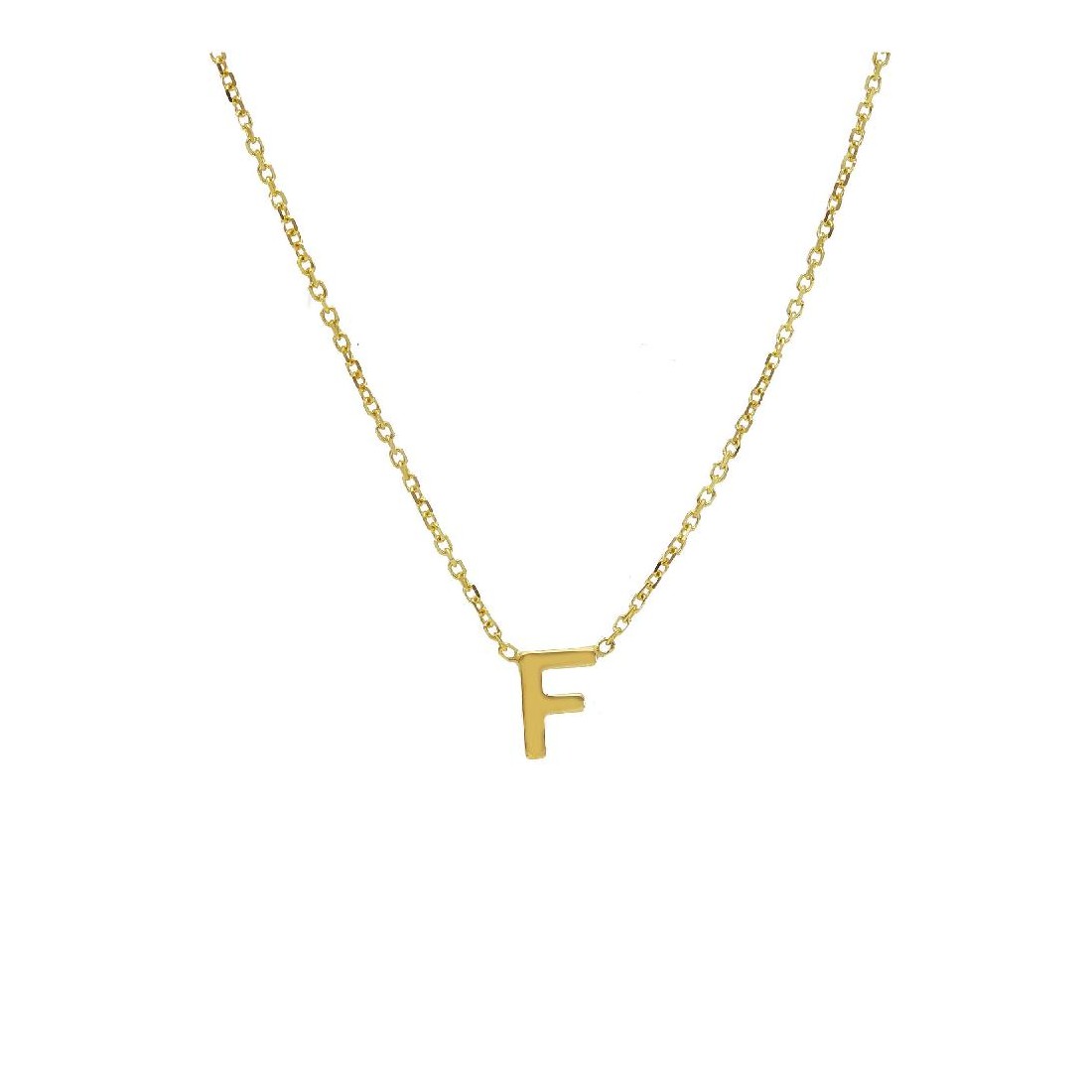 Girocollo in oro giallo 375/ooo con iniziale