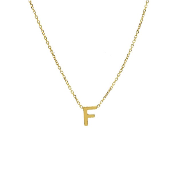 Girocollo in oro giallo 375/ooo con iniziale