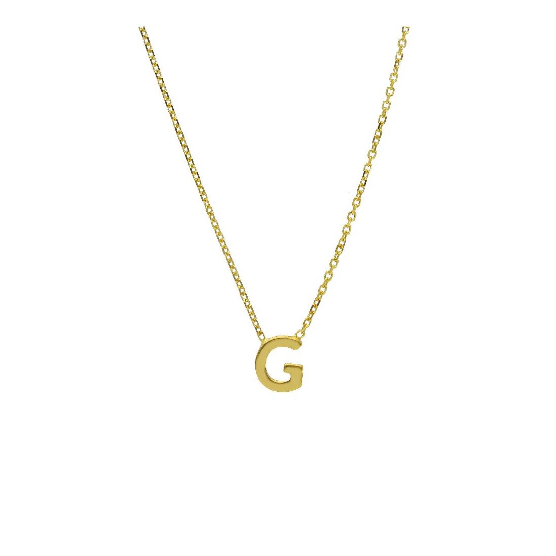 Girocollo in oro giallo 375/ooo con iniziale