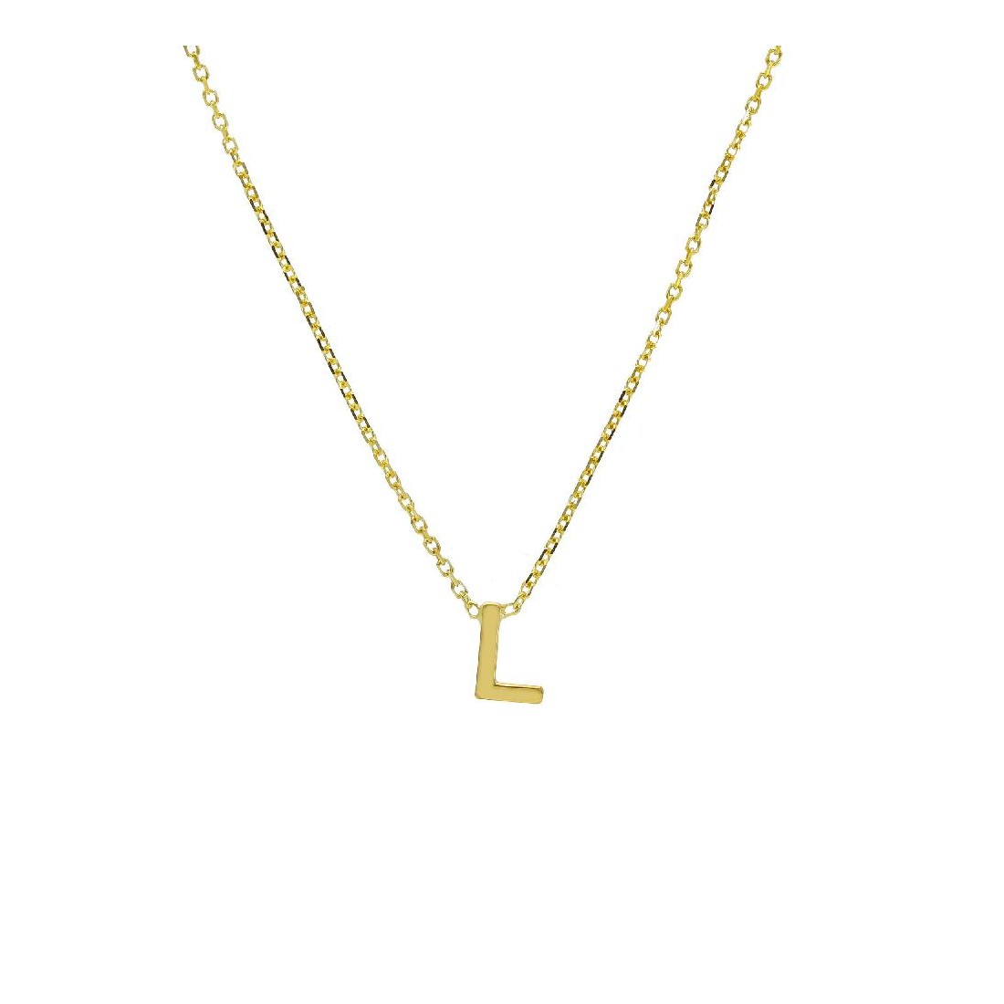 Girocollo in oro giallo 375/ooo con iniziale
