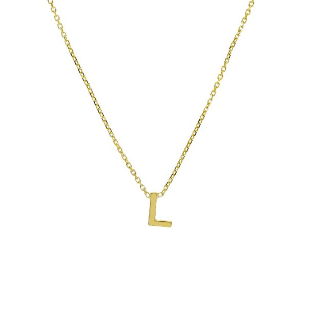 Girocollo in oro giallo 375/ooo con iniziale