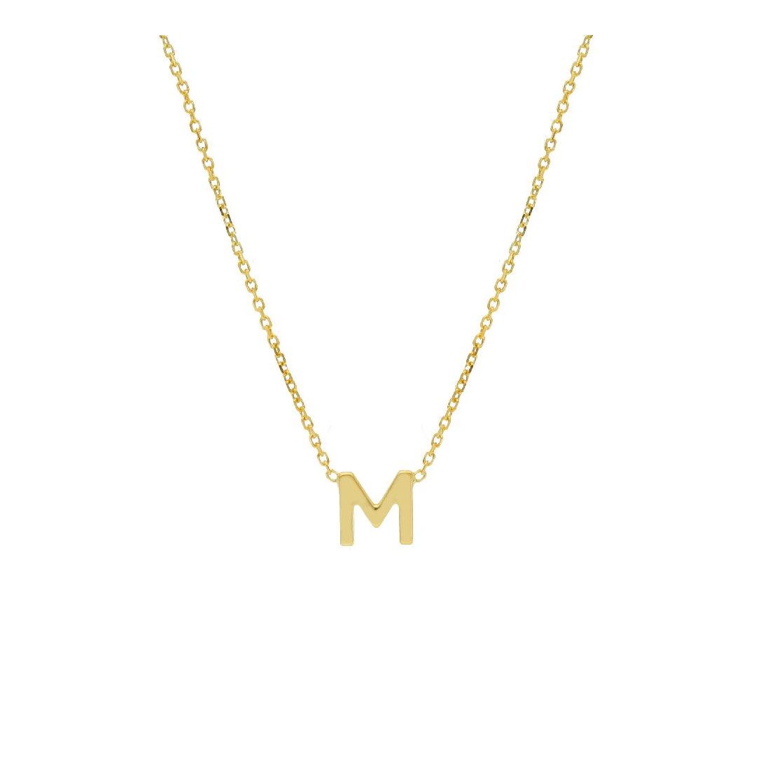 Girocollo in oro giallo 375/ooo con iniziale