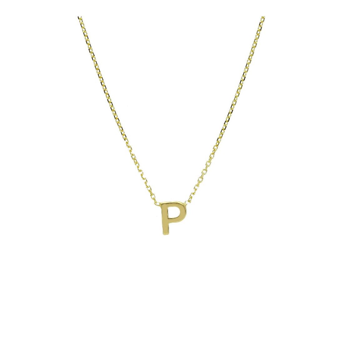 Girocollo in oro giallo 375/ooo con iniziale