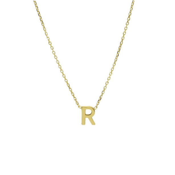 Girocollo in oro giallo 375/ooo con iniziale