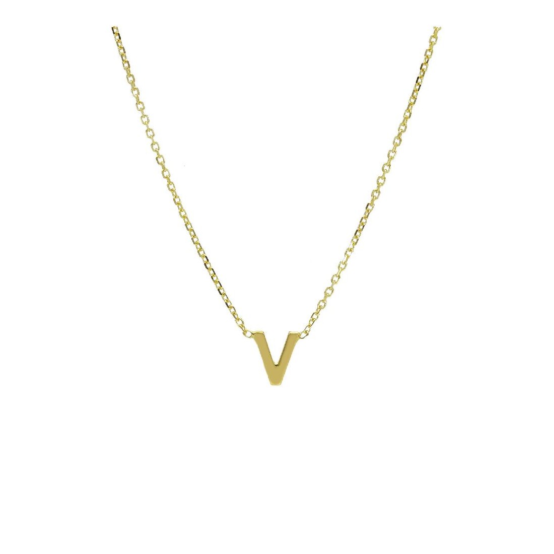 Girocollo in oro giallo 375/°°° con iniziale