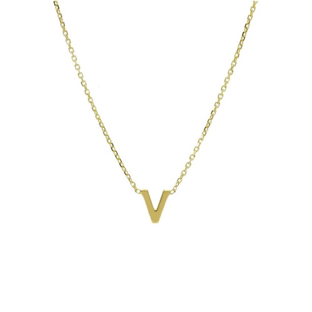 Girocollo in oro giallo 375/°°° con iniziale
