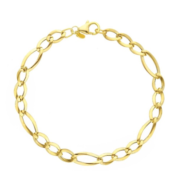 Bracciale maglia groumette in oro giallo 375/ooo