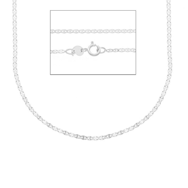 Catena traversino in oro bianco 375/ooo