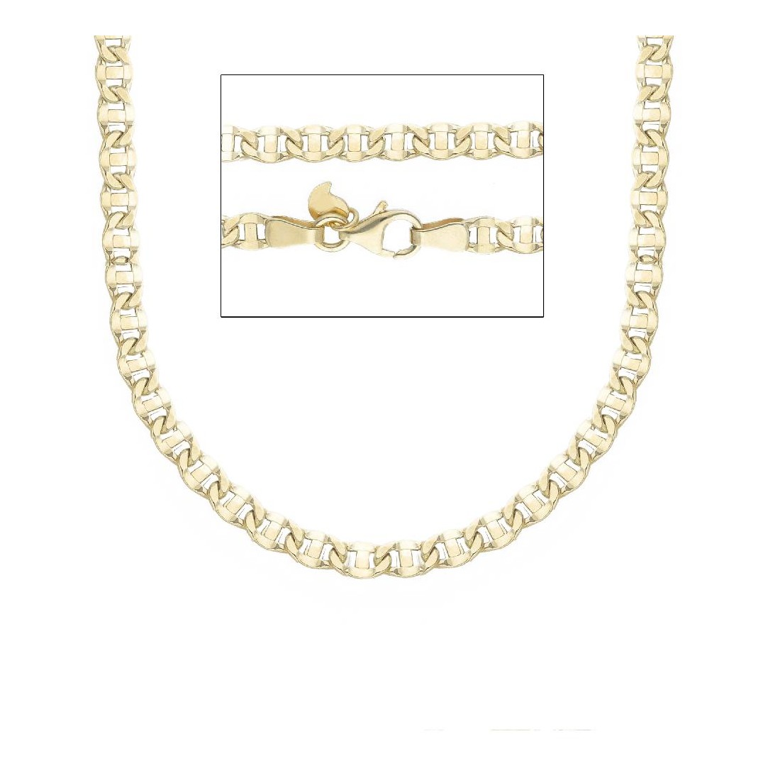 Catena traversino in oro giallo 375/ooo