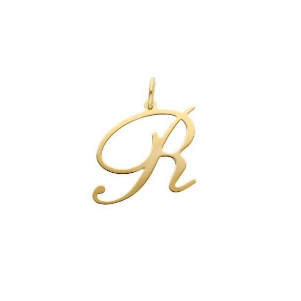 Ciondolo in oro giallo 750/ooo con iniziale