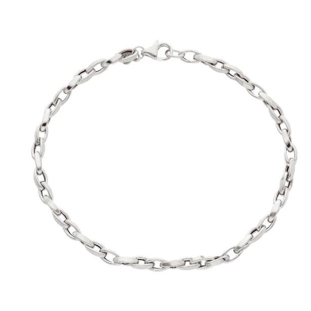 Bracciale maglia in oro bianco  750/ooo