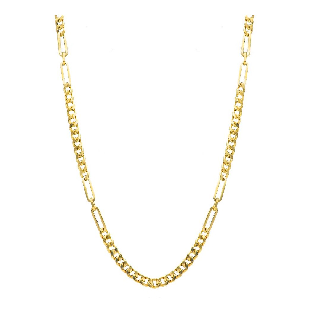 Girocollo maglia mix in oro giallo 750/ooo