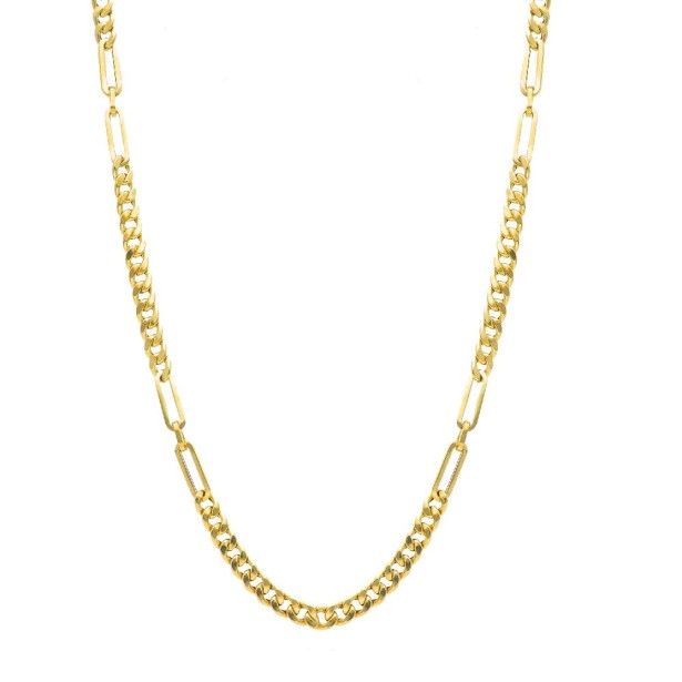 Girocollo maglia mix in oro giallo 750/ooo