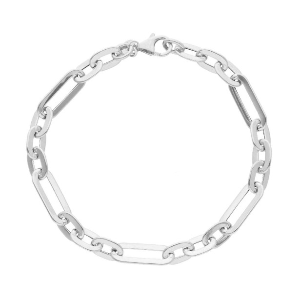 Bracciale maglia in oro bianco 750/ooo