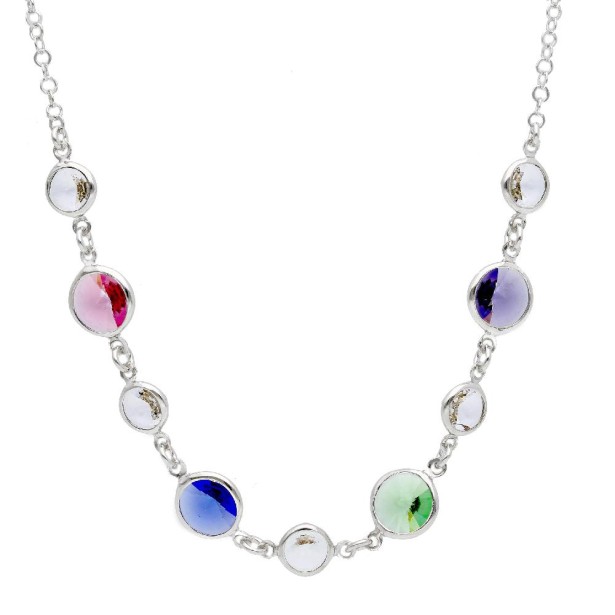 Girocollo in argento 925/ooo e cristallo artificiale