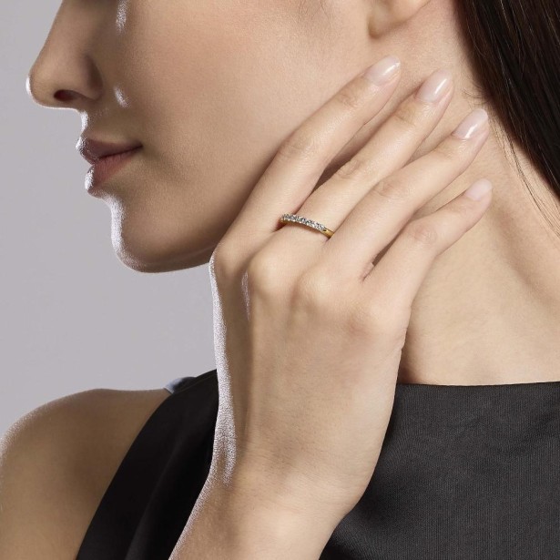 MABINA 523458 - Anello in argento 925/ººº dorato zirconi