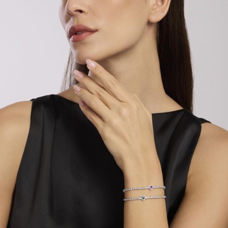 MABINA 533837 - Bracciale in argento 925/°°° smeraldo sintentico e zirconi