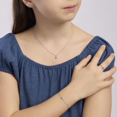 MABINA 533876 - Bracciale in argento 925/°°° tormalina sintetica e zirconi