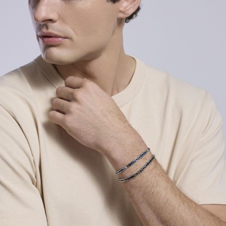 MABINA 533995 - Bracciale in argento 925/°°° acciaio 316L ceramica e zirconi