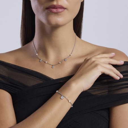 MABINA 533999 - Bracciale in argento 925/°°° perle coltivate e zirconi