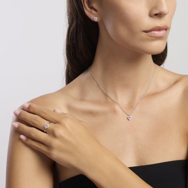 MABINA 553668 - Girocollo in argento 925/°°° tormalina sintetica e zirconi