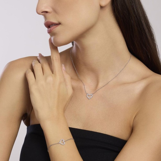 MABINA 553681 - Girocollo in argento 925/ººº zirconi