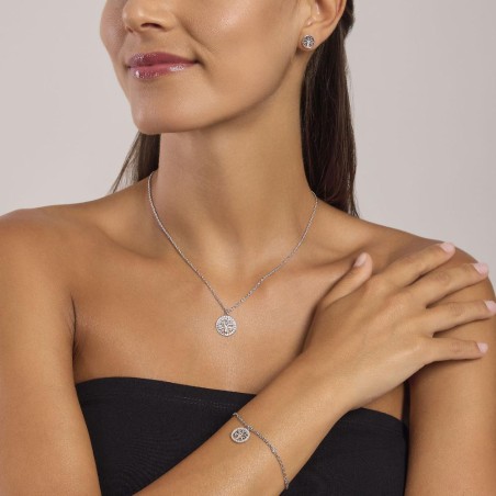 553731 - Girocollo in argento 925/ººº zirconi