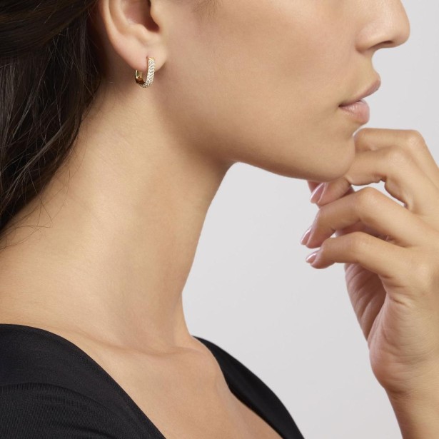 MABINA 563729 - Orecchini in argento 925/°°° dorato zirconi