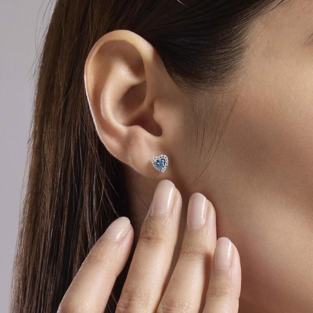 MABINA 563860 - Orecchini in argento 925/°°° acquamarina sintetica e zirconi