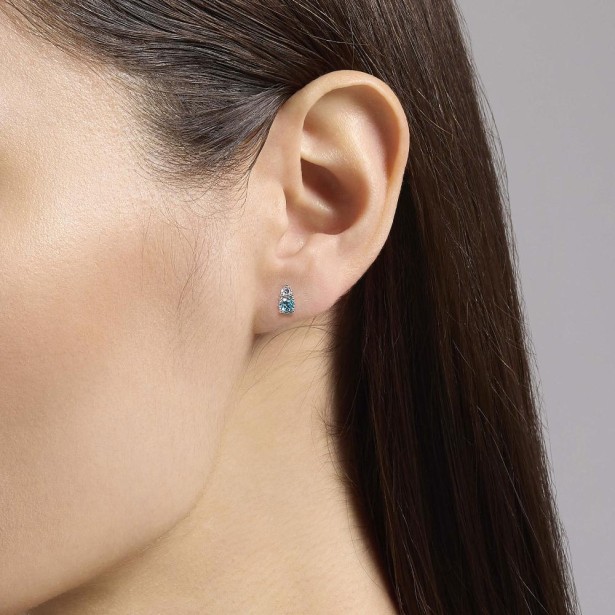 MABINA 563882 - Orecchini in argento 925/°°° glass e zirconi