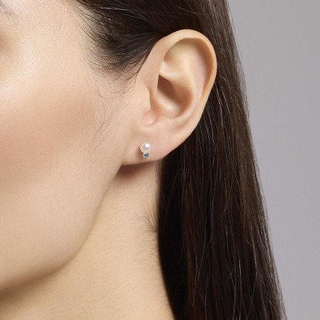 MABINA 563883 - Orecchini in argento 925/°°° perle coltivate e zirconi