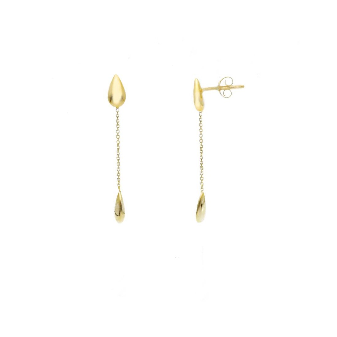 Orecchini pendenti  in oro giallo 375/ooo