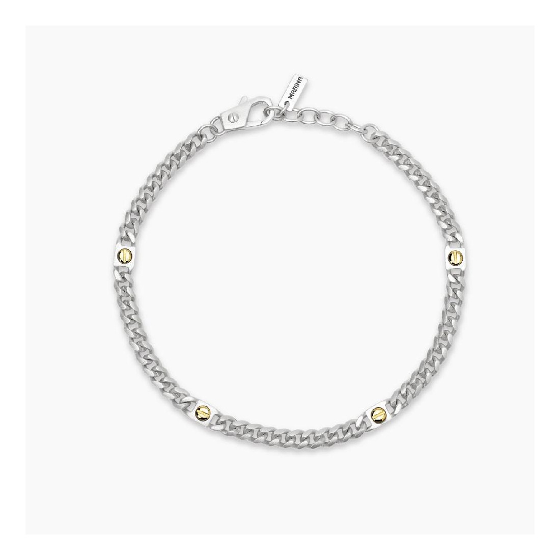 MABINA 534080 - Bracciale in argento 925/°°° e elementi placcati oro 18Kt