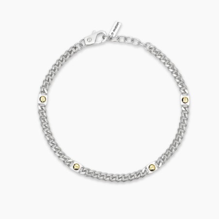 MABINA 534080 - Bracciale in argento 925/°°° e elementi placcati oro 18Kt