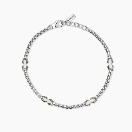 MABINA 534082 - Bracciale in argento 925/°°° e elementi placcati oro 18Kt