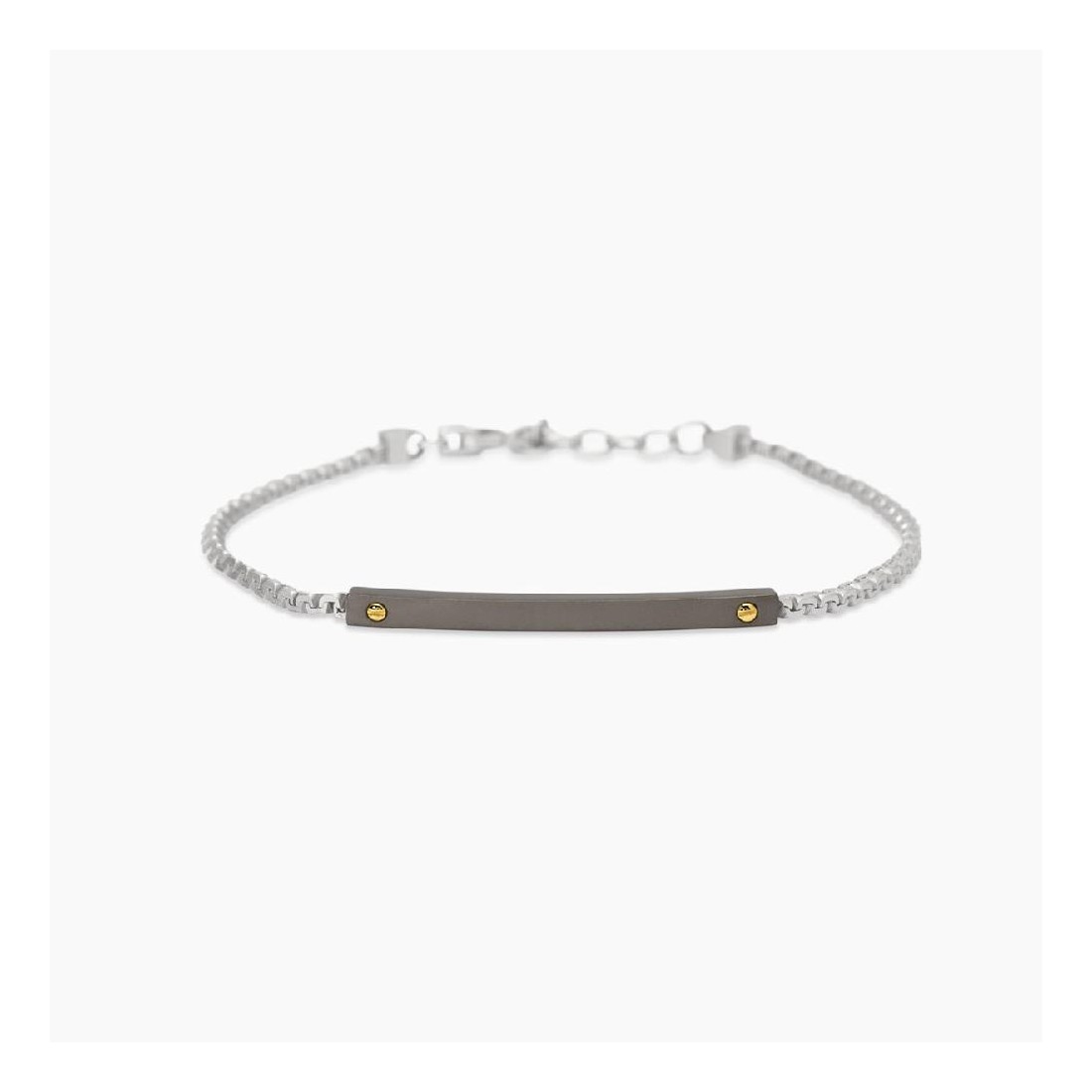 MABINA 534095 - Bracciale in argento 925/°°° e elementi placcati oro 18Kt
