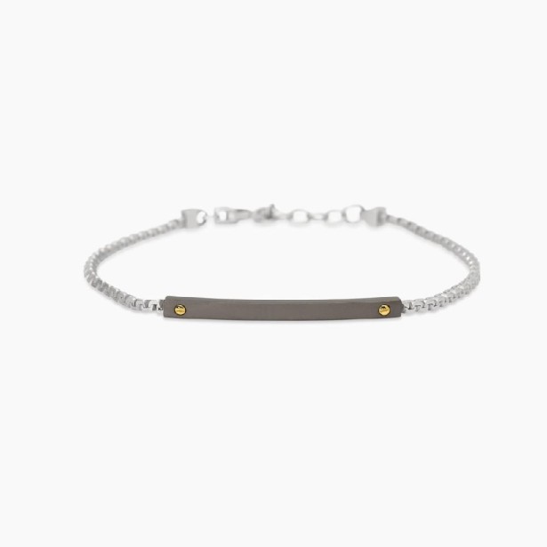 MABINA 534095 - Bracciale in argento 925/°°° e elementi placcati oro 18Kt