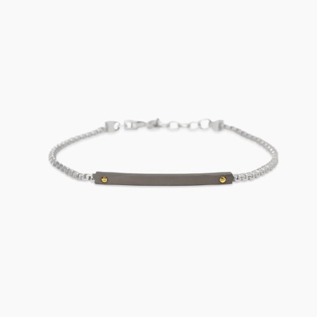 MABINA 534095 - Bracciale in argento 925/°°° e elementi placcati oro 18Kt