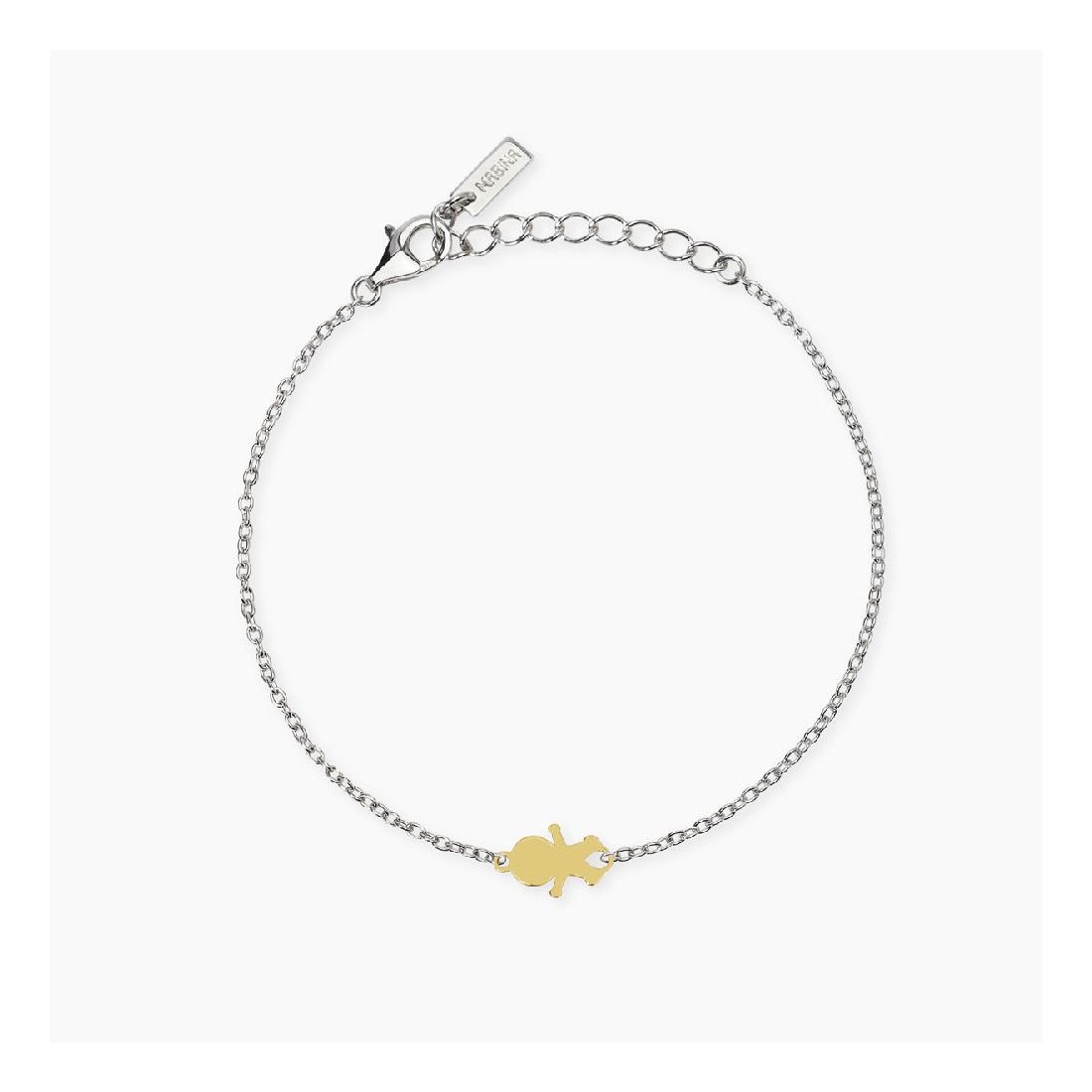 MABINA 534113 Bracciale in argento 925/°°° e oro 9Kt