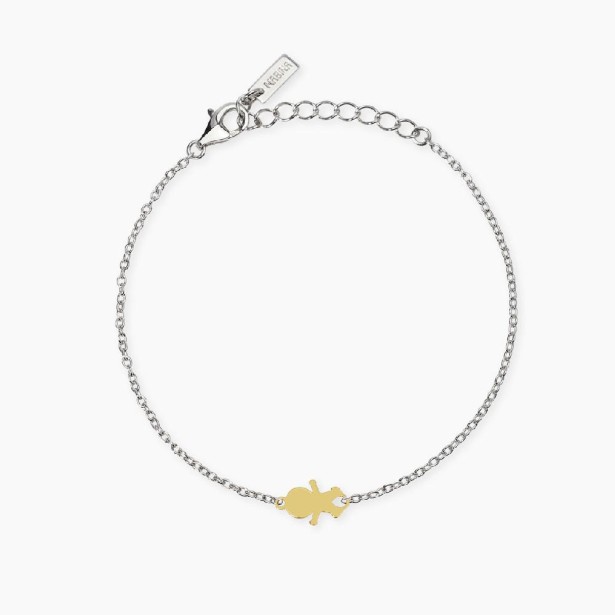 MABINA 534113 Bracciale in argento 925/°°° e oro 9Kt