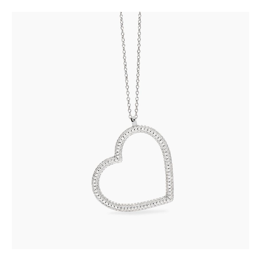 MABINA 553831 Collana con cuore in zirconi