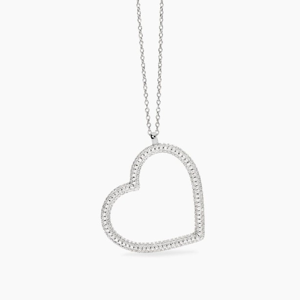 MABINA 553831 Collana con cuore in zirconi