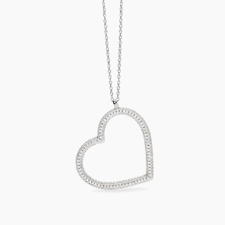 MABINA 553831 Collana con cuore in zirconi