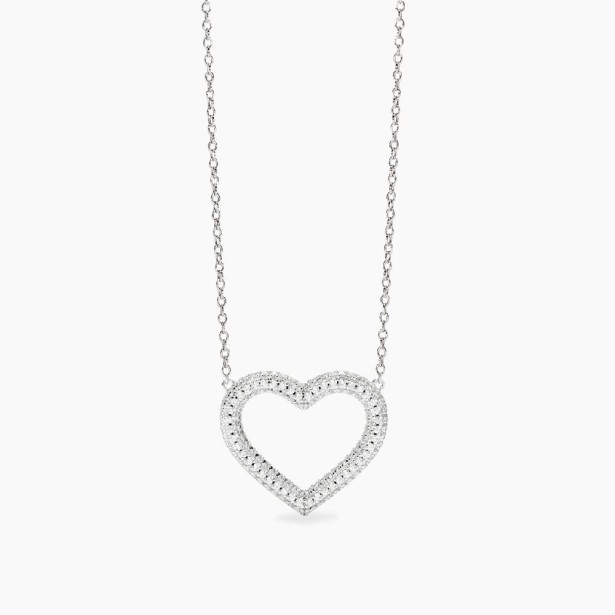 MABINA 553832 Girocollo con cuore in zirconi