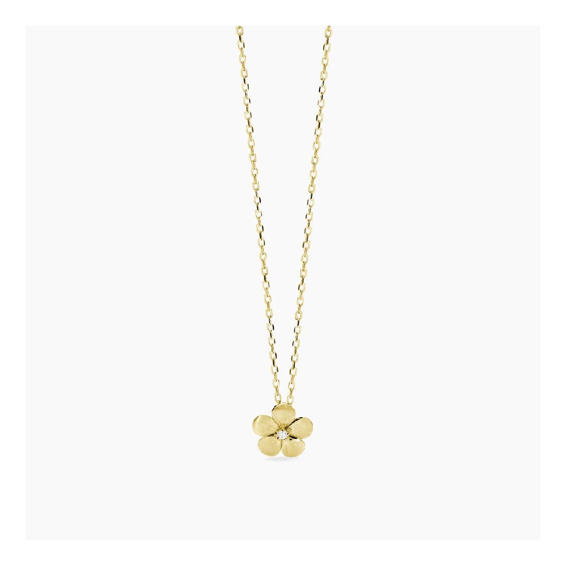 MABINA 553834 - Girocollo in argento 925/°°° placcato 18Kt e zircone