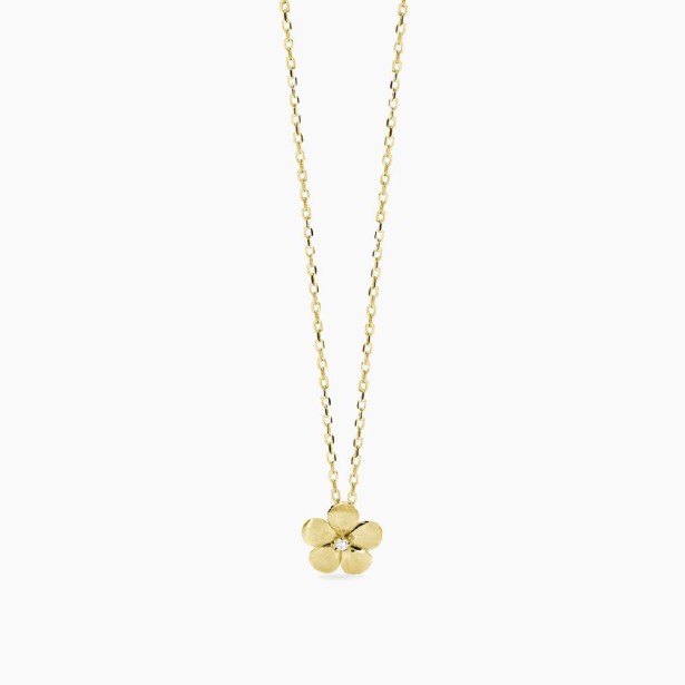 MABINA 553834 - Girocollo in argento 925/°°° placcato 18Kt e zircone