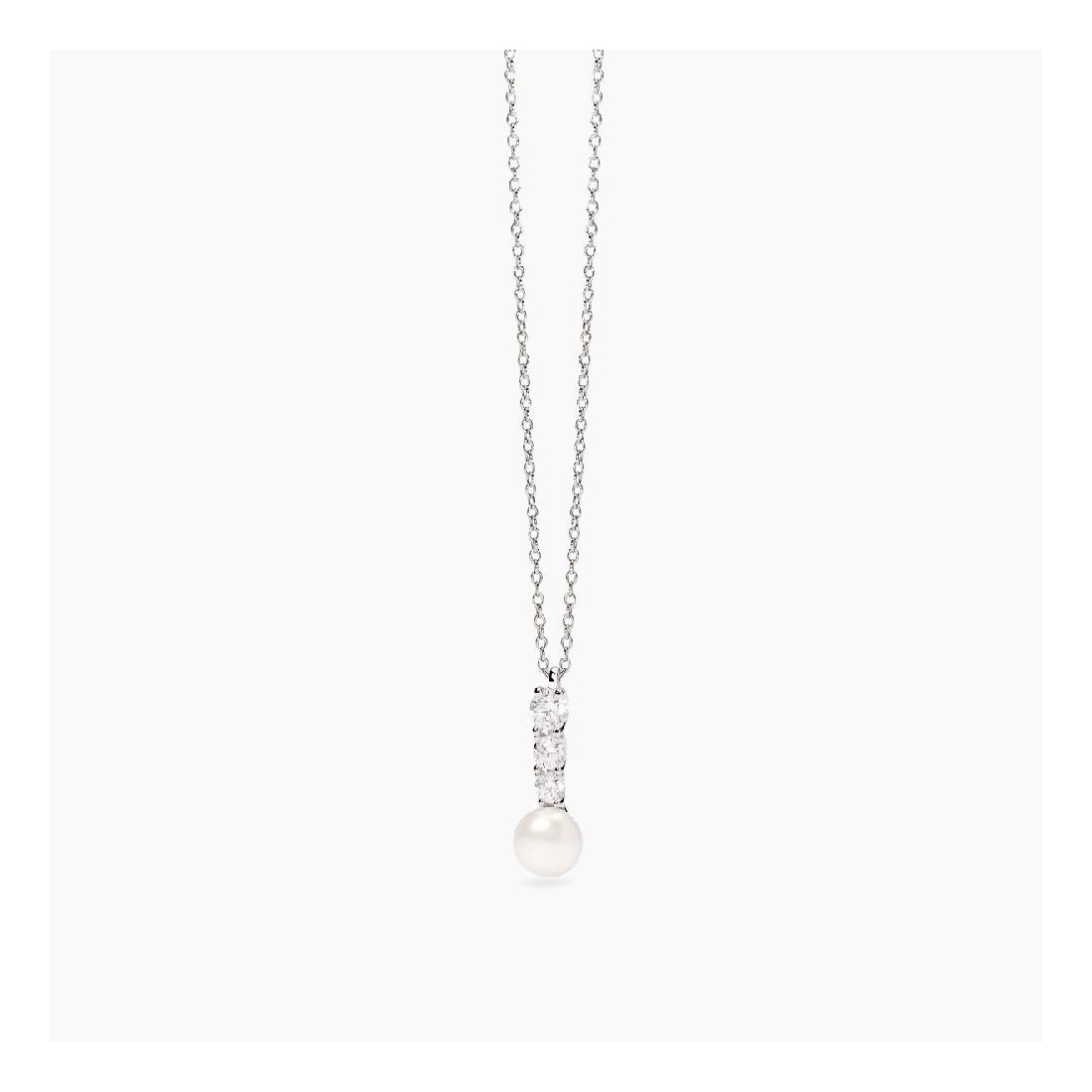 MABINA 553841 - Girocollo in argento 925/°°° perla coltivata e zirconi