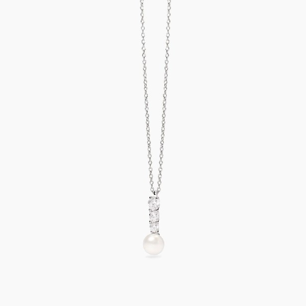 MABINA 553841 - Girocollo in argento 925/°°° perla coltivata e zirconi