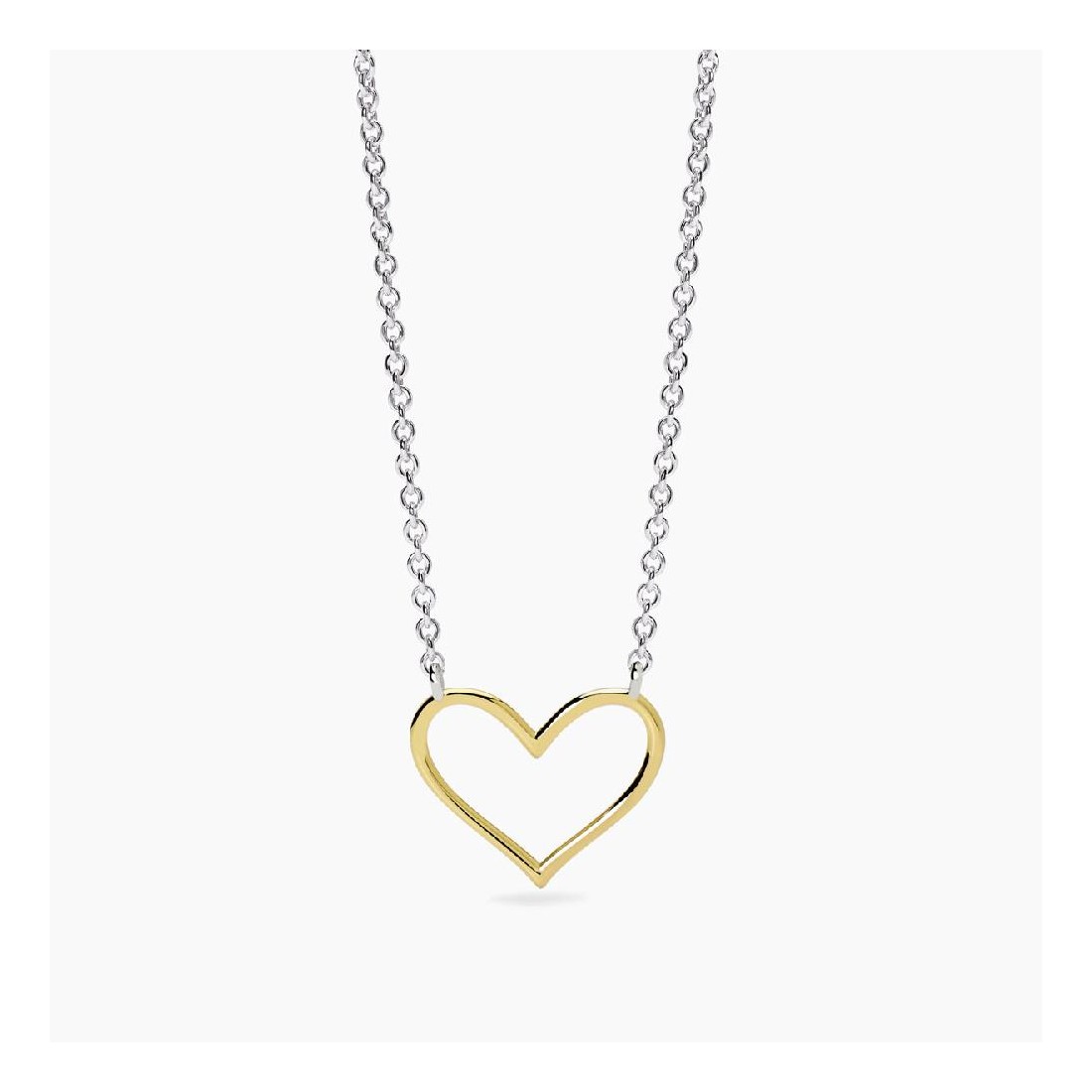 MABINA 553852 - Girocollo in argento 925/°°° e oro 9Kt